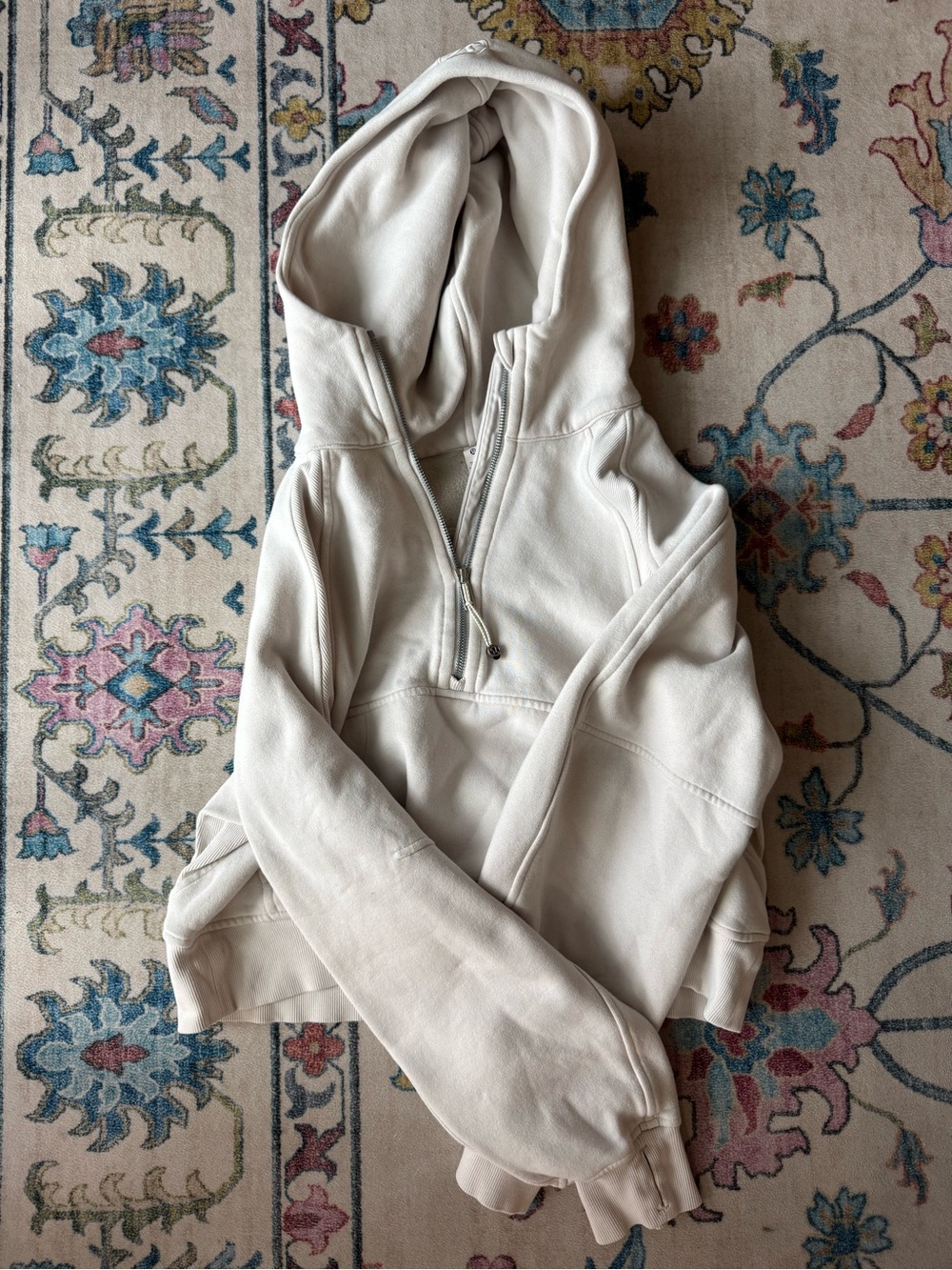 lululemon athletica Cream Half-Zip Hoodie